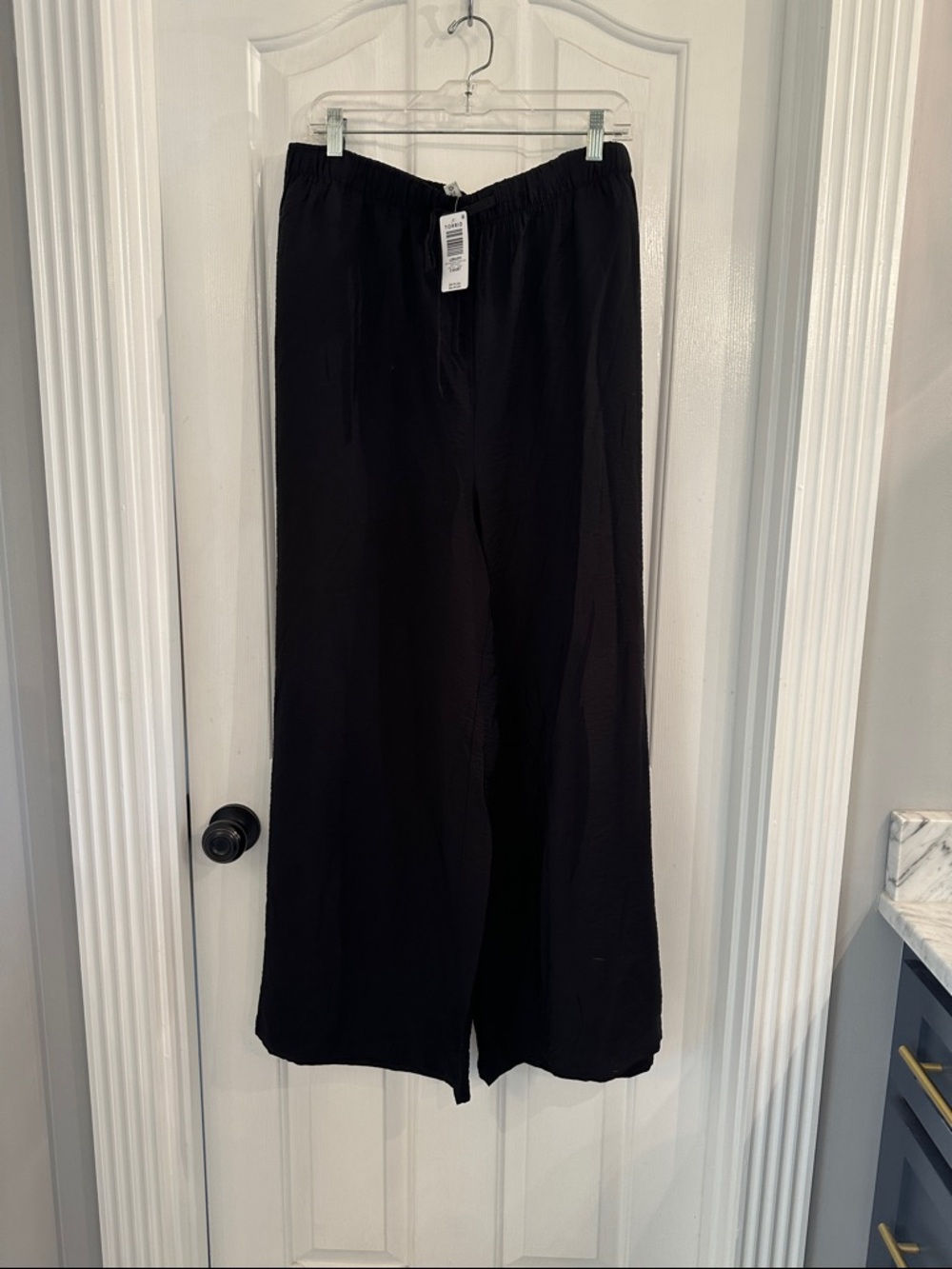 torrid Black Palazzo Elastic-Waist Tie Front